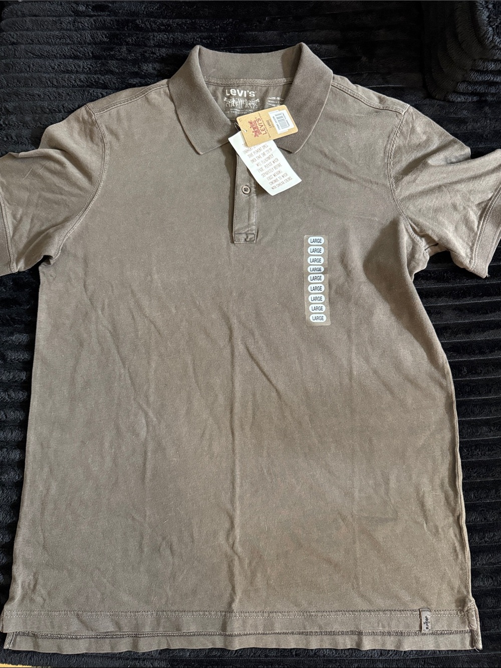 Levi's Men's Taupe Polo Shirt